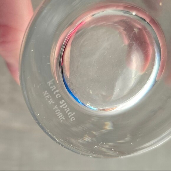 Kate Spade for Lenox Larabee Dot Crystal Pilsner Beer Glass - Picture 4 of 9